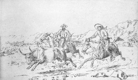 Vaqueros and Bull