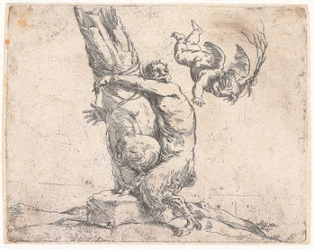 Cupid Whipping a Satyr