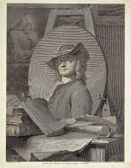 Self-Portrait, after Maurice-Quentin de La Tour