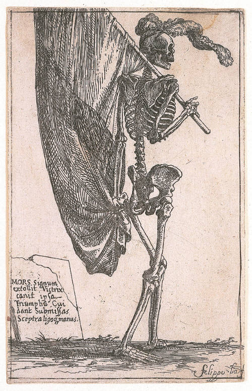 Figure of Death Carrying a Banner in Triumph