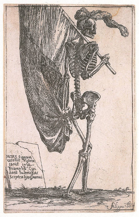 Figure of Death Carrying a Banner in Triumph