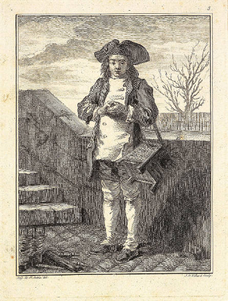 Décrotteur [Shoe Shiner], plate 3 from Mes Gens ou Les Commissionnaires ultramontains [My People, or the Ultramontane Characters], after Augustin de Saint-Aubin