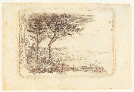 Landscape with Two Trees to the Left