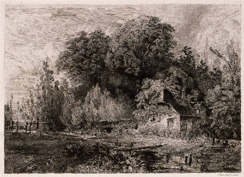 La Maison du garde, plate 3 from Six eaux-fortes