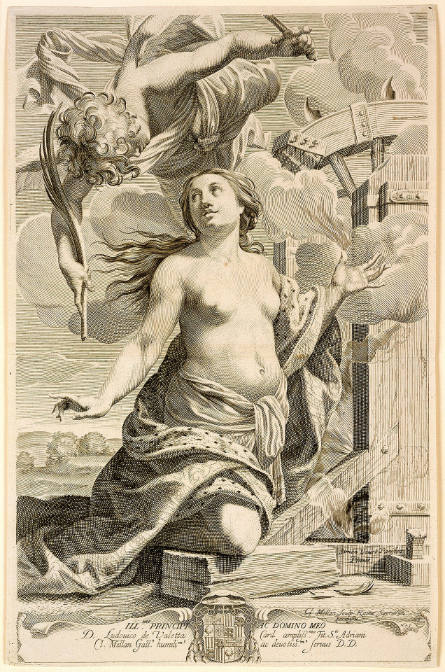 Le Martyre de sainte Catherine d'Alexandrie [The Martyrdom of St. Catherine of Alexandria], after Simon Vouet