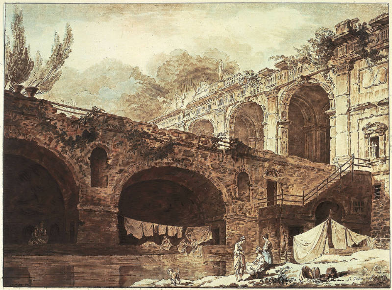 Villa Madama, after design by Hubert Robert