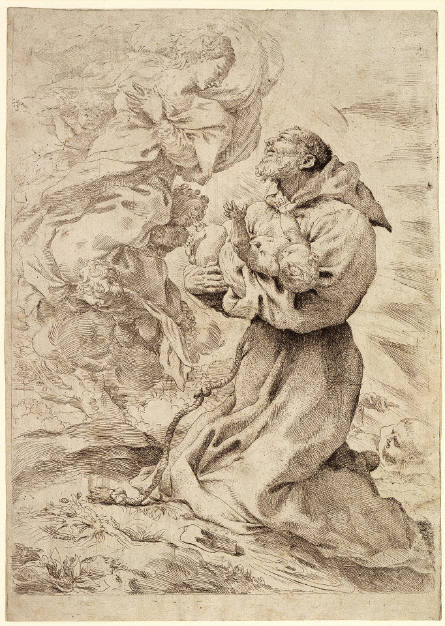 Saint Francis Receiving the Christ Child in the Virgin's Presence