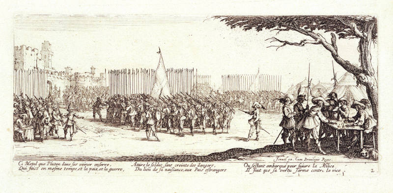 L’Enrôlement des troupes [The Enlistment of Troops], from Les Grandes misères de la guerre [The Great Miseries of War]