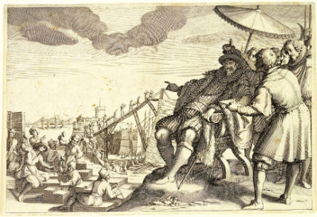 Le Grand Duc fait fortifier le Port de Livourne [The Great Duke Strengthens the Port of Livorno], from La Vie de Ferdinand I de Médicis [The Life of Ferdinand I de Medici]
