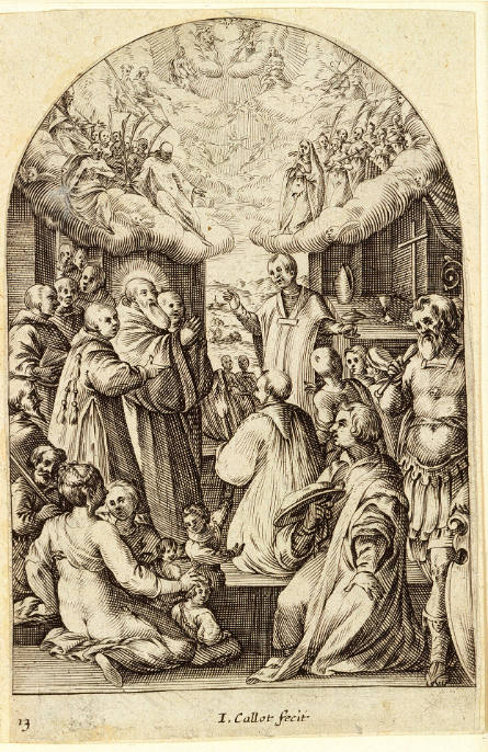 La Mort de St. Benoit [The Death of St. Benedict], from Les Tableaux de Rome [The Paintings of Rome]