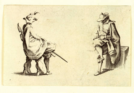 Deux Personnages assis [Two Seated Figures], from Les Caprices