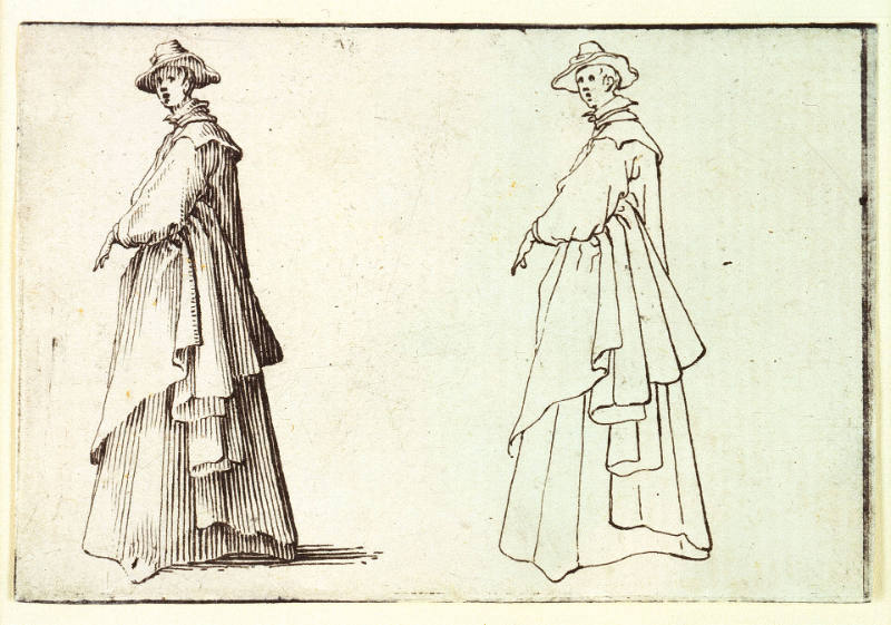 La Dame au vêtement ample [Lady in Full Clothing], from Les Caprices