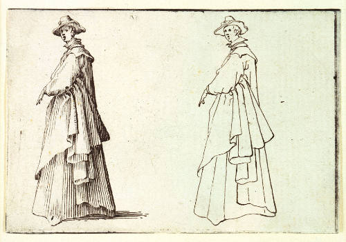 La Dame au vêtement ample [Lady in Full Clothing], from Les Caprices