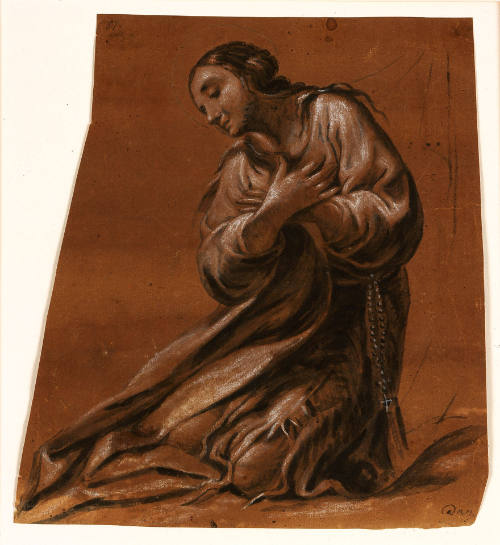 A Kneeling Female Saint