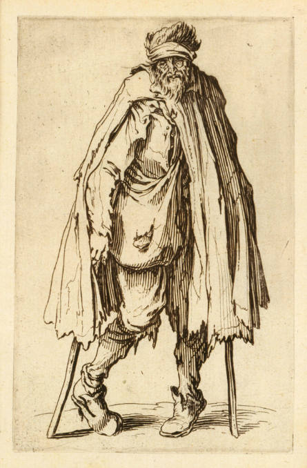 Le Mendiant aux béquilles et à la besace [Beggar on Crutches with a Pouch], from Les Gueux [The Beggars]