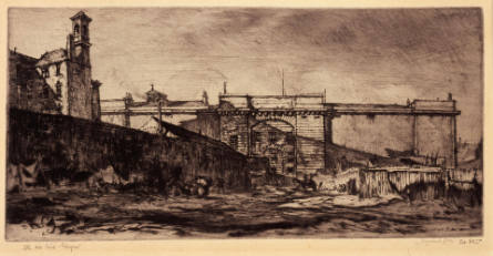 Old Jail, from the series Etchings of Glasgow