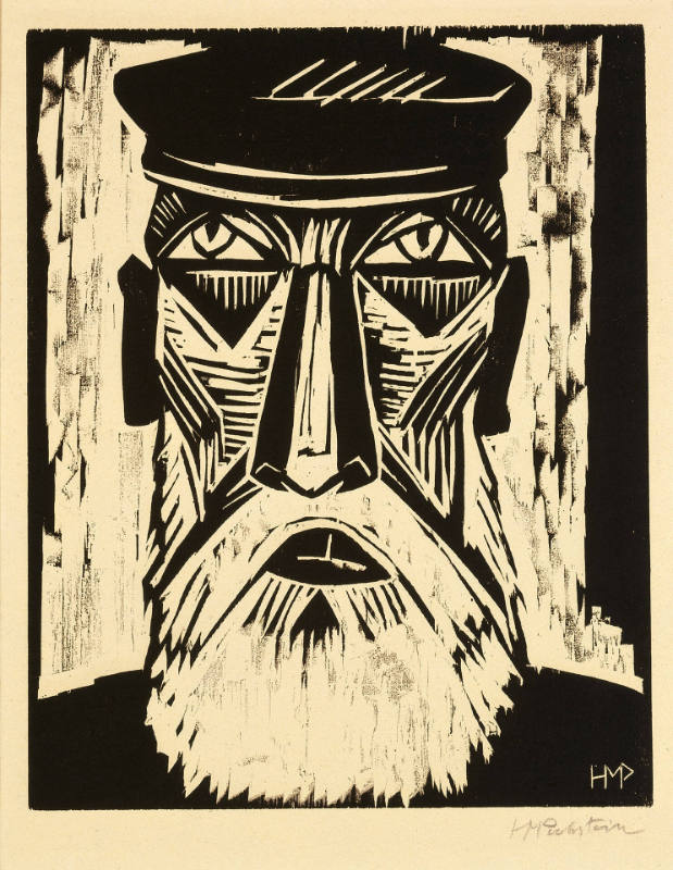 Kopf eines bärtigen Fischers [Head of a Bearded Fisherman], from Bauhaus Drucke - Neue Europäische Graphik 5te Mappe: Deutsche Künstler [Bauhaus Prints - New European Graphics, 5th Portfolio-German Artists]