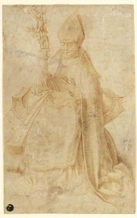 A Seated Bishop Saint