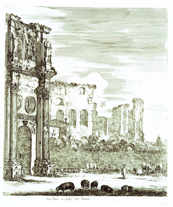 The Arch of Constantine, from Six Large Views of Rome and the Roman Campagna