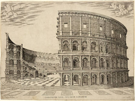 The Colosseum, from the Speculum Romanae Magnificentiae [Mirror of Roman Magnificence]