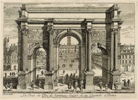 Arch of Septimius Severus and the Campidoglio, from the Vues de Rome et de ses environs [Views of Rome and Its Surroundings]