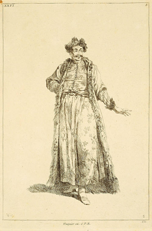 Oriental vu en pied [The Turk], from the Figures de différents caractères, II, a