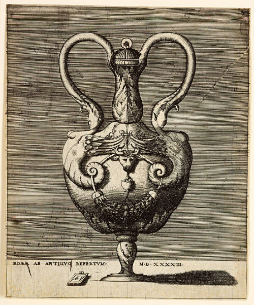 Vase with Two Handles and the Head of a Bull, plate VIII from the Vases after the Antique