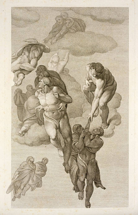 The Last Judgment, plate IX, after Michelangelo