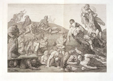 The Last Judgment, plate XIII, after Michelangelo
