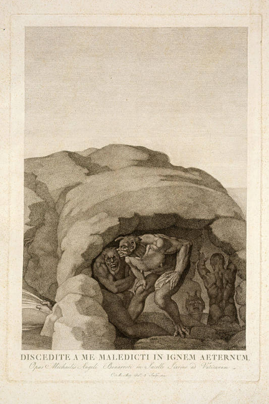 The Last Judgment, plate XIV, after Michelangelo