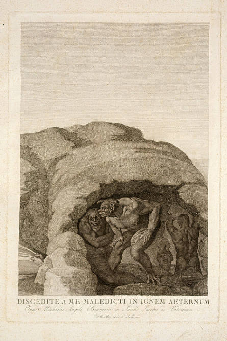 The Last Judgment, plate XIV, after Michelangelo
