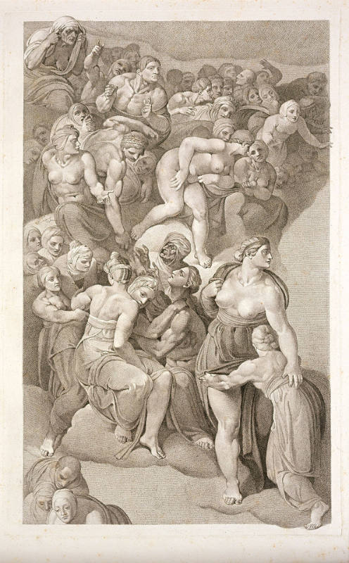 The Last Judgment, plate III, after Michelangelo
