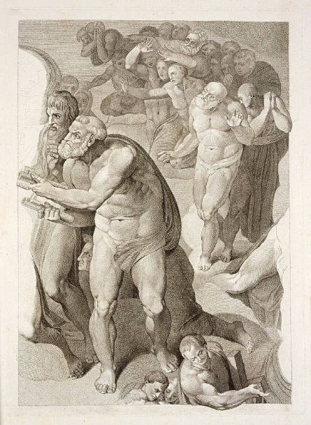 The Last Judgment, plate VI, after Michelangelo