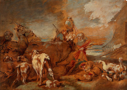 Noah Leading the Animals into the Ark, after Giovanni Benedetto Castiglione