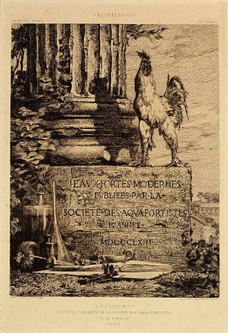 Frontispiece for Eaux-fortes modernes publiées par la Societé des Aquafortistes, 1re année
