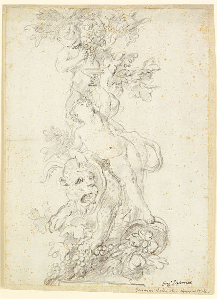 Young Bacchus Playing with a Leopard and a Young Satyr