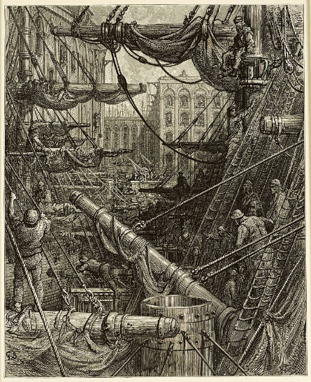 Inside the Docks, from Jerrold Blanchard's London, a Pilgrimage; Chapter III: The Docks