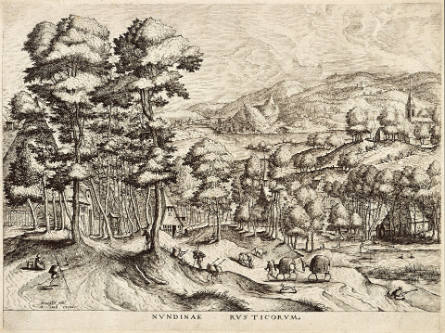 Rustic Market, from Large Landscapes, after Pieter Bruegel, the elder