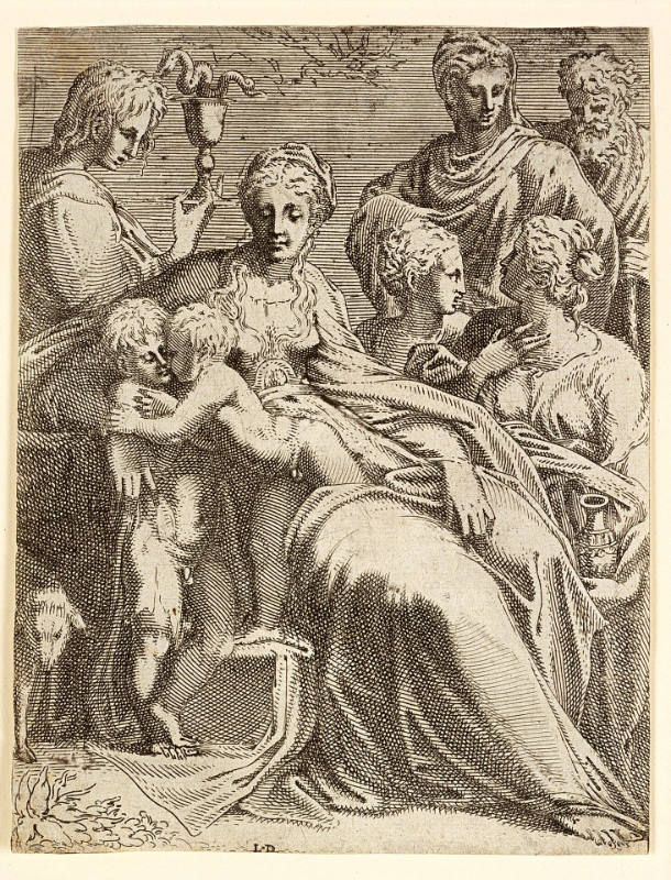 The Holy Family with Saints, after Parmigianino