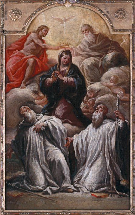 Coronation of the Virgin with Carmelite Saints