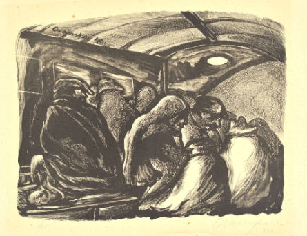 Not Titled (figures seated in bus)