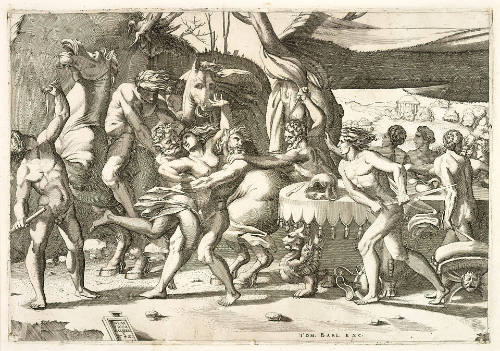 The Rape of Hippodamia, after Rosso Fiorentino
