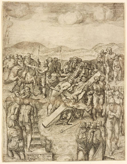 The Martyrdom of St. Peter, after Michelangelo