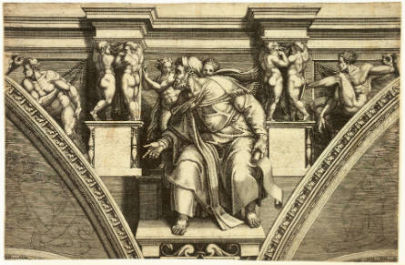 The Prophet Ezekiel, after Michelangelo