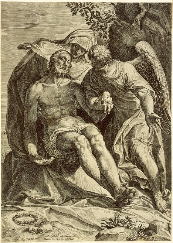 Pietà with an Angel, after Paolo Veronese