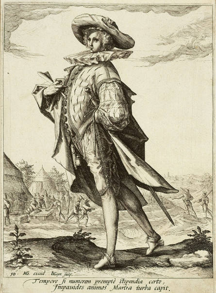Treasurer, plate 10 from Officers and Soldiers, after Hendrick Goltzius