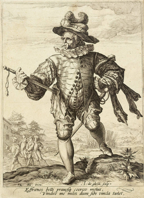 Provost, plate 12 from Officers and Soldiers, after Hendrick Goltzius