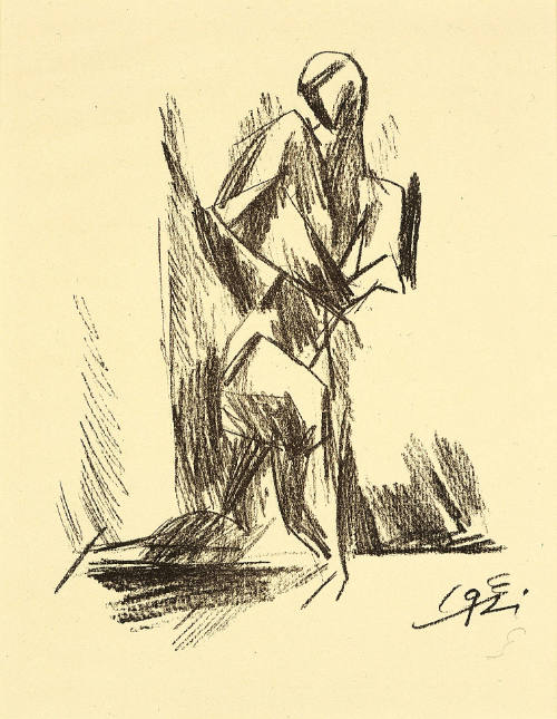 Figur [Figure], from Bauhaus Drucke - Neue Europäische Graphik 5te Mappe: Deutsche Künstler [Bauhaus Prints - New European Graphics, 5th Portfolio: German Artists]