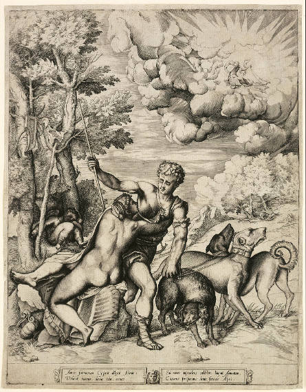 Venus and Adonis, after Titian