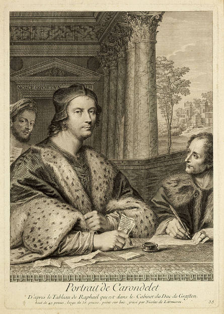 Cardinal Ferry Carondelet and his Secretary, after "Raphael" [Sebastiano del Piombo]